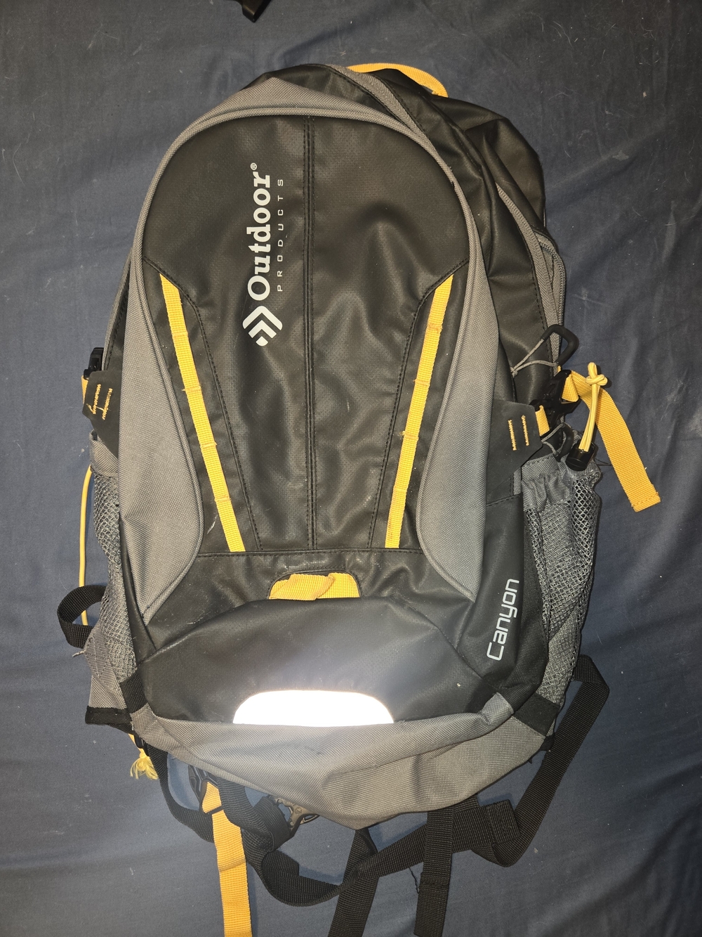 Canyon Men's Black and Yellow Backpack